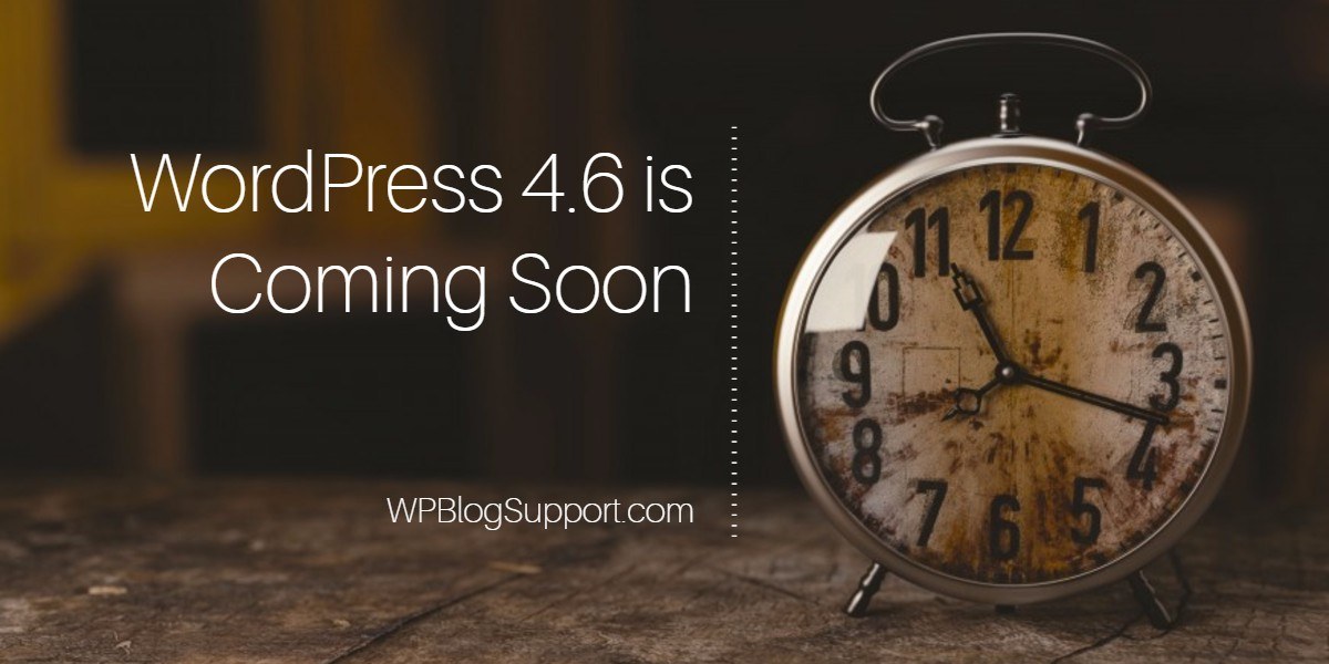 WordPress update coming soon